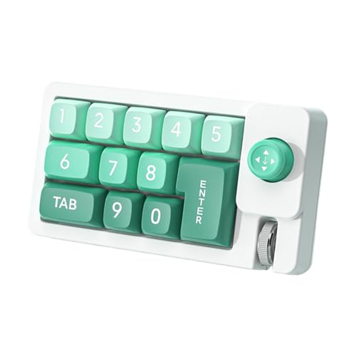 BEROZA プログラマブルキーボード - RGBバックライト メカニカルキーボード ゲーミング - ジョイスティック付きワンハンド ワイヤード ナンパッド ホットスワップ式 映像編集・トレーディング用 オフィス向け EGS27230