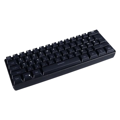 LUAMY ポータブルゲーミングキーボード、RGBバックライト付き安定した3モードゲーミングキーボードメンブレンキーボードオフィス用寮用 (黒) BDBB965