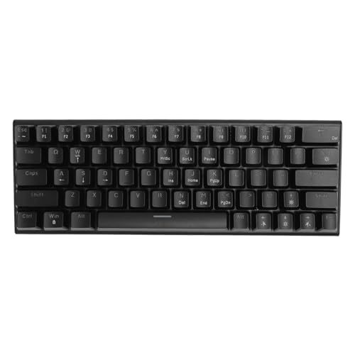 Srliya ゲーミングキーボード Type C 63キー ブルースイッチ 人間工学 RGB バックライト 調節可能 足 有線キーボード デスクトップノートパソコン用 Srliyaet04dm8o2c