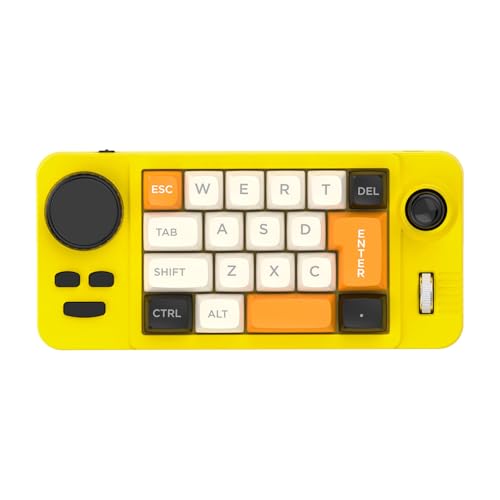 SoftNesth カラーイルミネーション19小型ゲーミングキーボード カスタマイズ可能なジョイスティック ダブルマクロホイールホットスワップ可能スイッチ 指向性ジョイスティック付きゲーミングキーボード