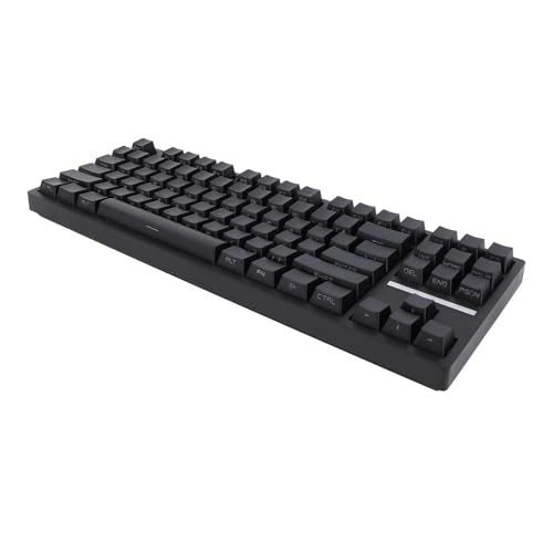 GErnie メカニカルゲーミングキーボード、プログラマブル87キー2.4GBluetoothタイプC有線キーボード、RGBバックライト付きレッドスイッチフルキーホットスワップ可能なPCキーボード、コンピュータラップトップ用 gernisy8b6u1gz9