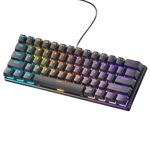 FROMCEO LED メカニカルキーボード ホットスワップ可能 ゲーミングキーボード コード付き 61 ゲーミング コンピューター ノートパソコン メカニカル