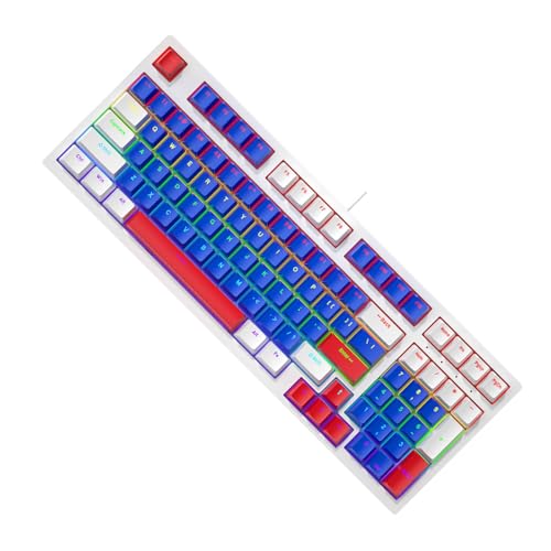 VIBRIPRIYA ポータブルLEDバックライト付きメカニカルゲーミングキーボード 96キー ホットスワップメカニカルキーボード ゲームオフィス用 アップグレード版 G11260124