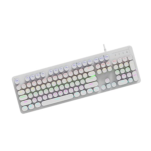UncleS プロフェッショナルワイヤーメカニカルキーボードホットスワップ技術マルチカラーバックライト触覚スイッチPCゲーム用LEDバックライトゲーミングキーボード