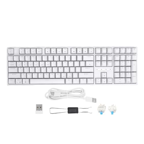 Acogedor ワイヤレスメカニカルキーボード、トライモードBT5.1/2.4GHz/USB-Cホットスワップ対応キーボ、ブルースイッチ、RGBバックライト付きゲーミング（PC、タブレット、スマートフォン用） Acogey3ig7fnc0u
