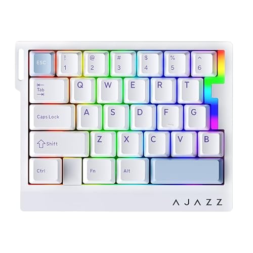 A.JAZZ AK029 有線片手RGBゲーミングキーボード、磁気スイッチ付き29キーレイアウト 8kHzポーリングレート HotSwap カスタムメカニカルキーボード 調節可能な作動 Eスポーツグレードのガスケットキーパッド ゲーマー用