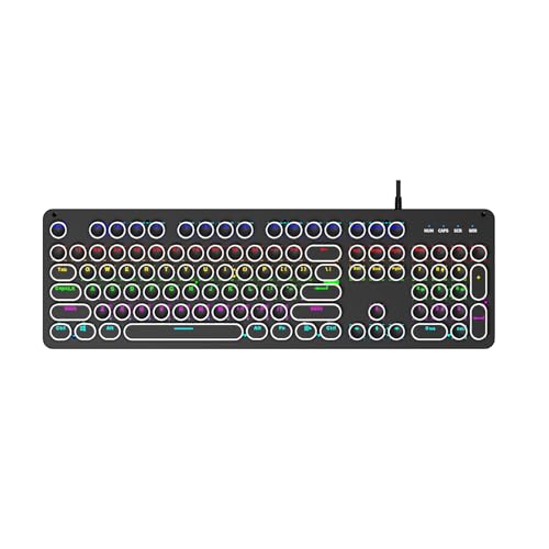 Xinsheinelry カスタマイズ可能なメカニカルゲーミングキーボードダイナミクスLED照明ホットスワップデザイン触覚スイッチワイヤーUSB C接続ホットスワップ可能なメカニカルキーボード