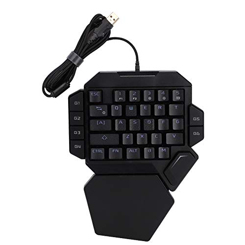 flexman 35キー 片手ゲーミングキーボード 有線 片手バックライト カラー メカニカル ゲーミングキーボード マクロ定義機能付き Wins 2000 XP ME 7 8 10用 flexmanraed0s16th