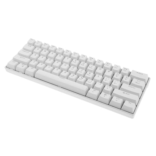 Yardenfun RGB メカニカルキーボード ホワイト LED ゲーミングキーボード 61キー 有線キーボード R4615Y356CYC2N