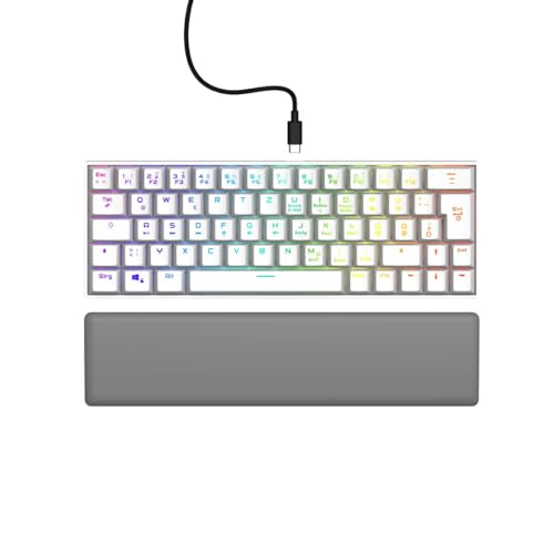 uRage hama ドイツ | uRage Exodus 760 メカニカル ミニゲーミングキーボード 赤軸 ホワイト 正規輸入品