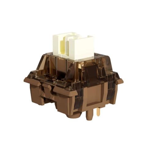 KAhmckPRA ココアクリーム V2 潤滑済み 5 ピン早期ボトミングリニアスイッチホットスワップ可能なメカニカルゲーミングキーボード用 35 個パック KAhmckPRA521