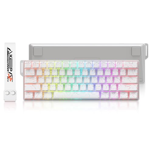 DAREU COOL60 0.01mm ラピッドトリガー対応 ゲーミングキーボード 有線8000hzポーリングレート 磁気スイッチ ホットスワップ SOCD対応 テンキーレス 60%英語配列 白/ホワイト【1年間メーカー保証】 COOL60-WH