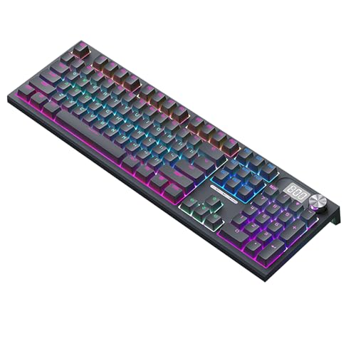 CHAMEEN ゲーミングキーボードメカニカル ゲーム キーボード 赤軸 リニアスイッチ USB 有線 RGBバックライト レス 着脱式ケーブル ガスケット構造 全キー防衝突 小さい サイズ コンパクト YCJP2401007T08BH3411