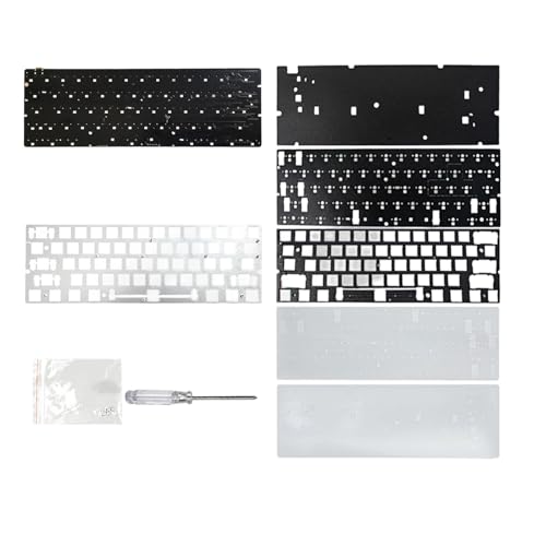 イングレスド GH60 レイアウトアクスルキーボード PCB 1600 万色のライトアンダーグローとフルアクセサリー付属競技用ゲーミング PCB 調整可能な作動