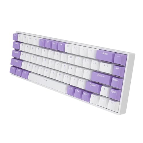 Yunir 68キーメカニカルキーボード、60%USB C有線ゲーミングキーボード、USBポート付きPC用。 Yunirzyngte8drx