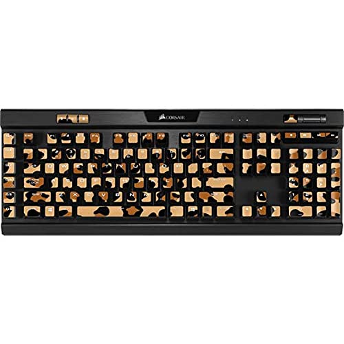 Skinit デカール スキン K95 RGB プラチナ メカニカル ゲーミング キーボード - Skinit オリジナルデザイン ヒョウ スポット デザイン SKNPTTRNS08CK59GK