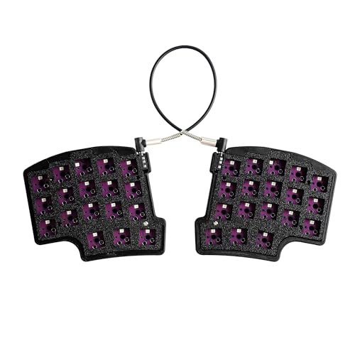 YMDK スプリット36キー 人間工学 40%レイアウト 3Dプリント PLAホットスワップ可能 メカニカルキーボード RGB QMKバイアル オールキー プログラム可能 ミニ 独立ゲーミングキーボードキット Sl363D2025041601