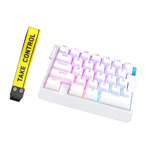CAZSTYK スイッチ メカニカル キーボード バックライト付き ゲーミング 片手用 プログラマブル
