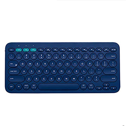 ZhaoGangLi ゲーミングキーボード ワイヤレスキーボードモバイルタブレットコンピュータのポータブルミニBluetooth PC用キーボード 仕事用 ゲーム用 (Color : Blue, Size : 279x124x16mm)