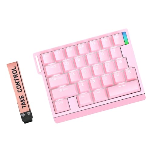 Vdaxvme メカニカルキーボードホットスワップ可能なゲーミングバックライトスイッチゲーミング用の片手で手渡されたメカニカル