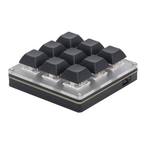 Gugxiom Mini 9キーマクロキーボード 片手メカニカルゲーミングキーボード トリプルモード USB C 2.4G BT 5.1 プログラム可能なキーパッド Gugxiom6qahvigoyc