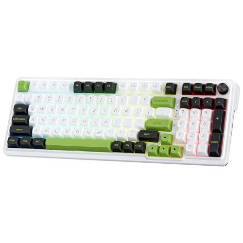 REDRAGON k686 pro 98ワイヤレスガスケットrgbゲーミングキーボードのキー,3モードpbtメカニカルキーボードw/ホットスワップソケット,専用のノブコントロール& 5層ノイズ抑制,カスタムリニアスイッチ K686 PRO MAX