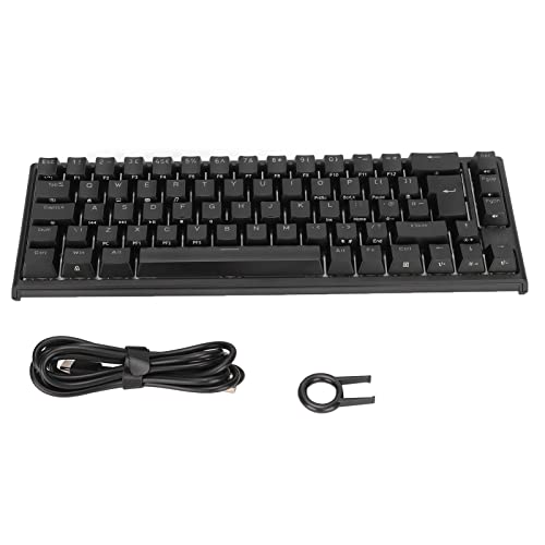 LICAEVEY メカニカルゲーミングキーボード 68キー RGB バックライト Type C USBキーボード 有線コンピューター ゲーミングキーボード PC オフィス デスクトップパソコン用 LICAEVEYs846bz12rw