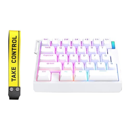 Lerpwige 磁気スイッチ ゲーミングキーボード 片手LED LED ホットスワップ 調節可能な作動キーボード 人間工学 機械式 ポータブルメカニクス she1qi_cxy
