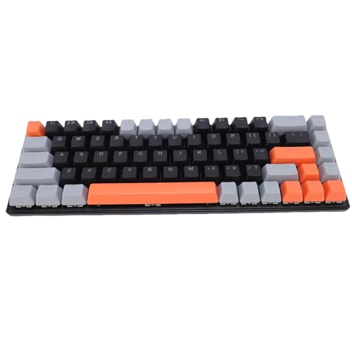 Pusokei 60%メカニカルゲーミングキーボード 68キー RGBバックライトコンパクトゲーミングキーボード ブルースイッチ付き フルキー 競合しない USB有線キーボード Windows OS X PC ノートパソコン用 (オレンジグレーブラック) PUSOKEI5g27h0pbt4-12