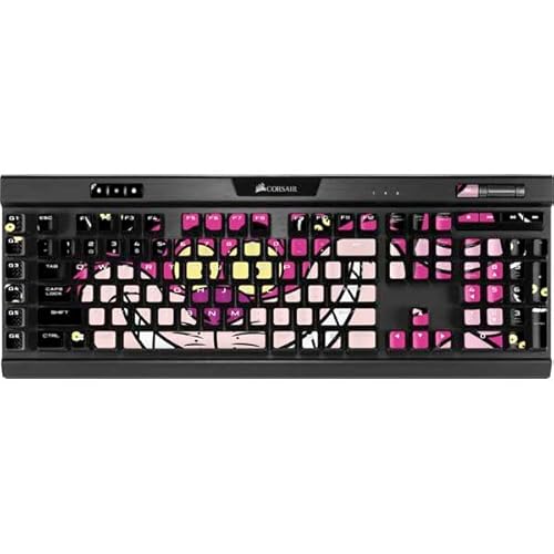 Skinit デカール その他のスキン K95 RGB プラチナ メカニカル ゲーミング キーボード - 公式ライセンス品 ディズニー 不思議の国のアリス チェシャ猫デザイン