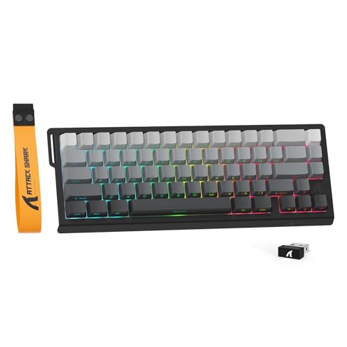 ATTACK SHARK IROK MG68 Pro ラピッドトリガー ゲーミングキーボード (White) 8000hz、RT0.01mm対応、CNCフルアルミケース 【日本正規代理店保証】