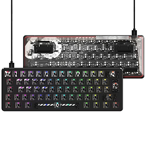 Pulsar Gaming Gears Pulsar Gaming Gear - PCMK ゲーミングメカニカルキーボード TKL ISO ホットスワップ可能 80% 88キー (60%、ブラック) PCMK621B