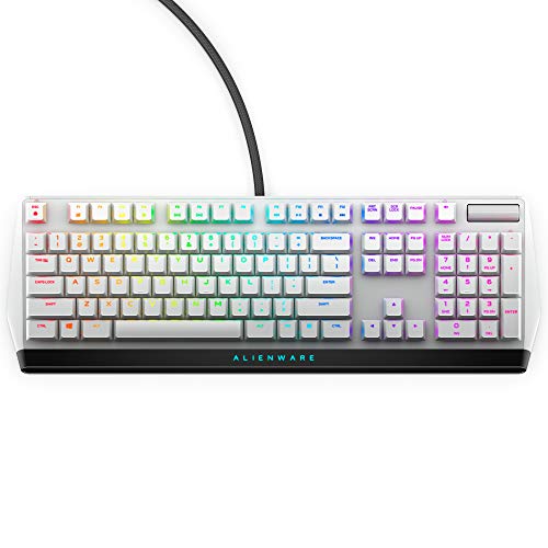 Dell ALIENWARE ロープロファイル USB ゲーミングキーボード メカニカル CherryMX赤軸 英語配列 AW510K ルナライト 2年保証 AW510K-L