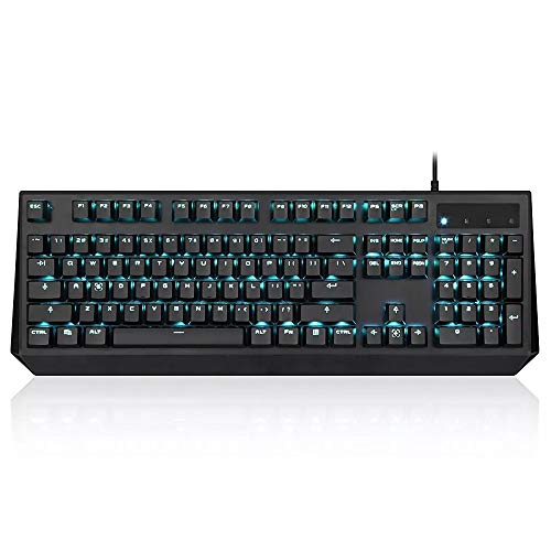 LiuPinp メカニカルゲーミングキーボード メカニカルキーボード、104キーOutemuアイスブルーバックライト付きメカニカルゲーミングキーボードのUSB有線スイッチ ゲーミングキーボード (色 : Photo color, サイズ : ワンサイズ)