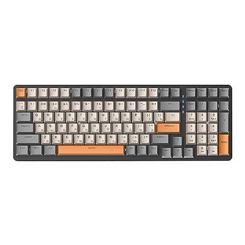Yuly 100キー K3 メカニカルキーボード - ロシア語 ノートブック用発光タイプC - ノートパソコン対応ゲーミングキーボード