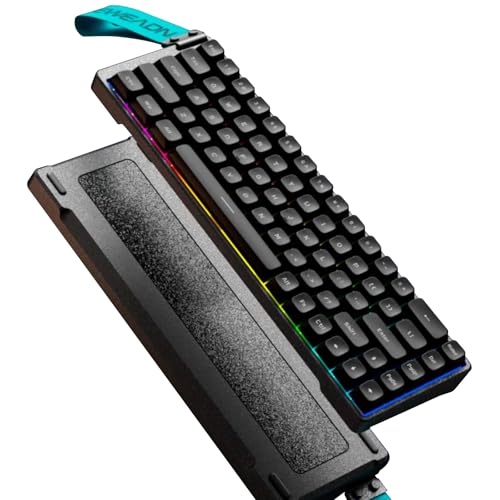 Hyekit EWEADN Tank68 ラピッドトリガー 磁気スイッチ 有線ゲーミングメカニカルキーボード アルミニウム合金シェル 調節可能な作動 8K Hz ポーリングレート ホール効果 ガスケットマウント RGB ホットスワップ