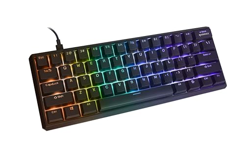 Raidmax MINI ONE MK01GMB 60% メカニカルキーボード ガスケット付き - コンパクトで静かなタイピング体験 ARGBゲーミングキーボード ミニメカニカル RGBライギング ホットスワップスイッチ