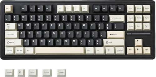 YUNZII YZ87 ガスケット搭載 メカニカルキーボード TKL ワイヤレスホットスワッパ ゲーミングキーボード 4層パッド BT5.0/2.4G/USB-C NKRO RGBバックライト Win/Mac用 技適認証取得 (ブラック、ミルクスイッチ) YZ87 Keyboard