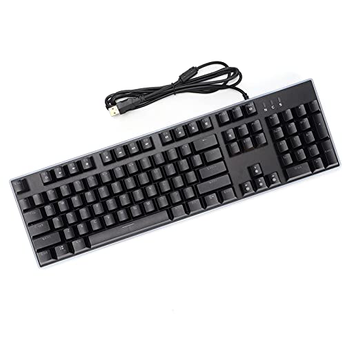 LICAEVEY ゲーミングキーボード、USB メカニカルキーボード 104キー バックライト効果 コンピューターキーボード 有線バックライトメカニカルゲーミングキーボード 2000//7/8/10用 LICAEVEYgag043vnp2