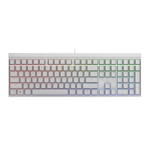 CHERRY XTRFY チェリー Xtfy MX 2.0S 有線ゲーミングメカニカルキーボード MX2Aスイッチ付 (白, MX2A ブルー)