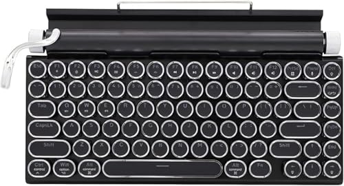 WQNB スチームパンクのレトロ工業デザインを持つ復古型機械ゲーミングキーボードで、ブルートゥース 5.0 に対応。スマホとタブレットに通用し無線接続可能、機械軸による良好なタッチ感を備え、ゲーミングから日常作業まで幅広く活用できる外周機器​