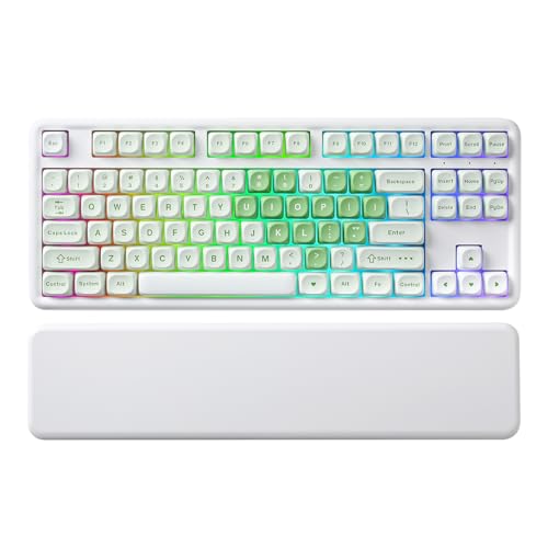 CORBOBO LINGBAO K98 - 96%メカニカルキーボードワイヤレス、10000mAhバッテリー、ワイヤレスゲーミングキーボード BT5.0/2.4G/USB-C、ガスケットホットスワップ可能、RGBバックライト、クリーミーなサウンドキーボード、数字パッド付き Win/Mac/PC用