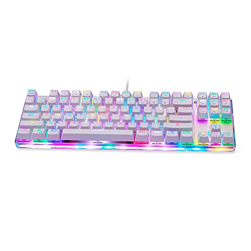 HHOP K87S メカニカルキーボード ゲーミングキーボード USB有線ゲーミングキーボード カスタマイズLED RGB バックライト87キー付き VRU0805079823027VI