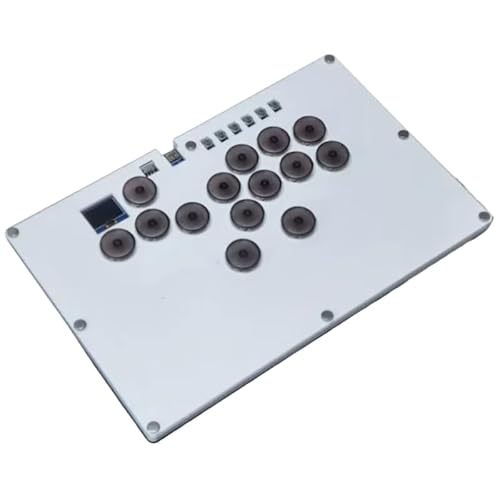 LumingLight アーケードジョイスティックヒットボックスストリートファイターコントローラファイトゲームコントローラメカニカルボタンキーボード PC コンソールゲーミングキーボード (白)