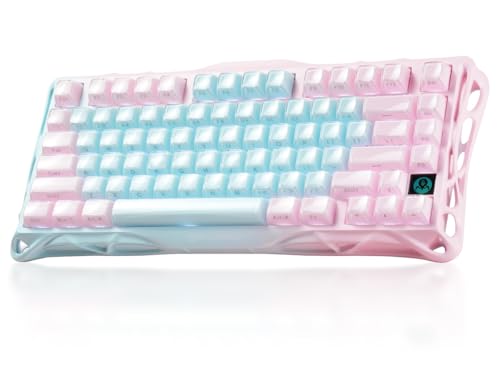 GravaStar Mercury K1 Lite ゲーミングキーボード 日本語配列 無線 75%レイアウト オーロラ RGBバックライト ワイヤレス GS K1 Lite