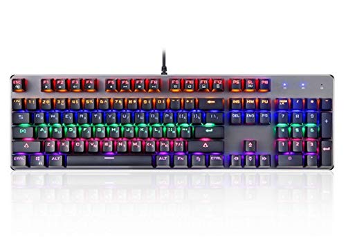 LiuPinp キーボード カスタムライトエフェクト104キーゲーミング英語＆ampRussianKeyboard付きでK73混合光メカニカルキーボードはデスクトップのラップトップのためのスイッチ ゲーミングキーボード