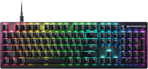 キーボード レイザー DeathStalker V2 Clicky Optical Switch ゲームや仕事に最適な高速性と応答性が得られすっきりとした歯切れの良い打鍵感の有線ゲーミングキーボード 薄型オプティカルスイッチ搭載 クリッキー 取り外し可能な Type-C ケーブル マルチファンクションローラー Chroma RGB 英語配列 デスストーカー ブイツー [並行輸入品] P297280220_electronics_19