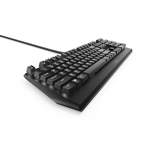 Alienware メカニカルゲーミングキーボード AW310K: Cherry MX レッドスイッチ - Nkro - キーごとのホワイトLED - USBパススルー&メディアコントロール - 5つのオンボードプロファイル