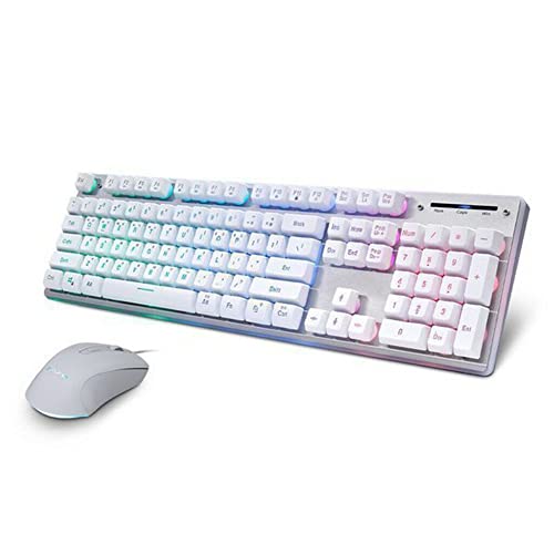 Hansung GTune MBF77 Fusionゲーミングキーボード、韓国語および英語キーボード HANSUNG GTune MBF77 Fusion Gaming Keyboard,Korean & English Keyboard [並行輸入品] (White)