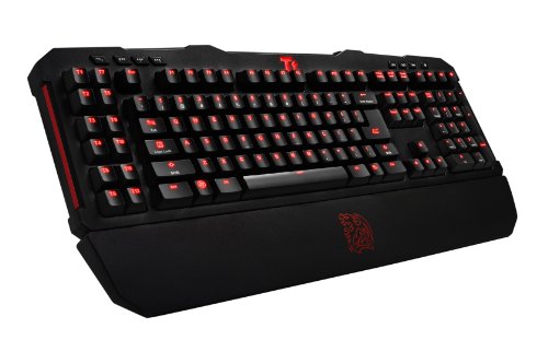 Thermaltake Tt eSPORTS Meka G Unit イルミネーション レッドライト メカニカル プロフェッショナル ゲーミングキーボード ブラック (KB-MGU006USB)